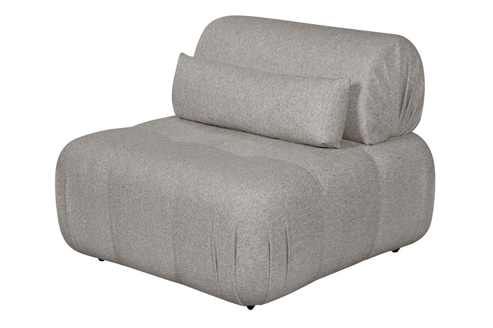 Chaise Fixa Peruíbe 165cm no Tecido Boucle - Mobili Store