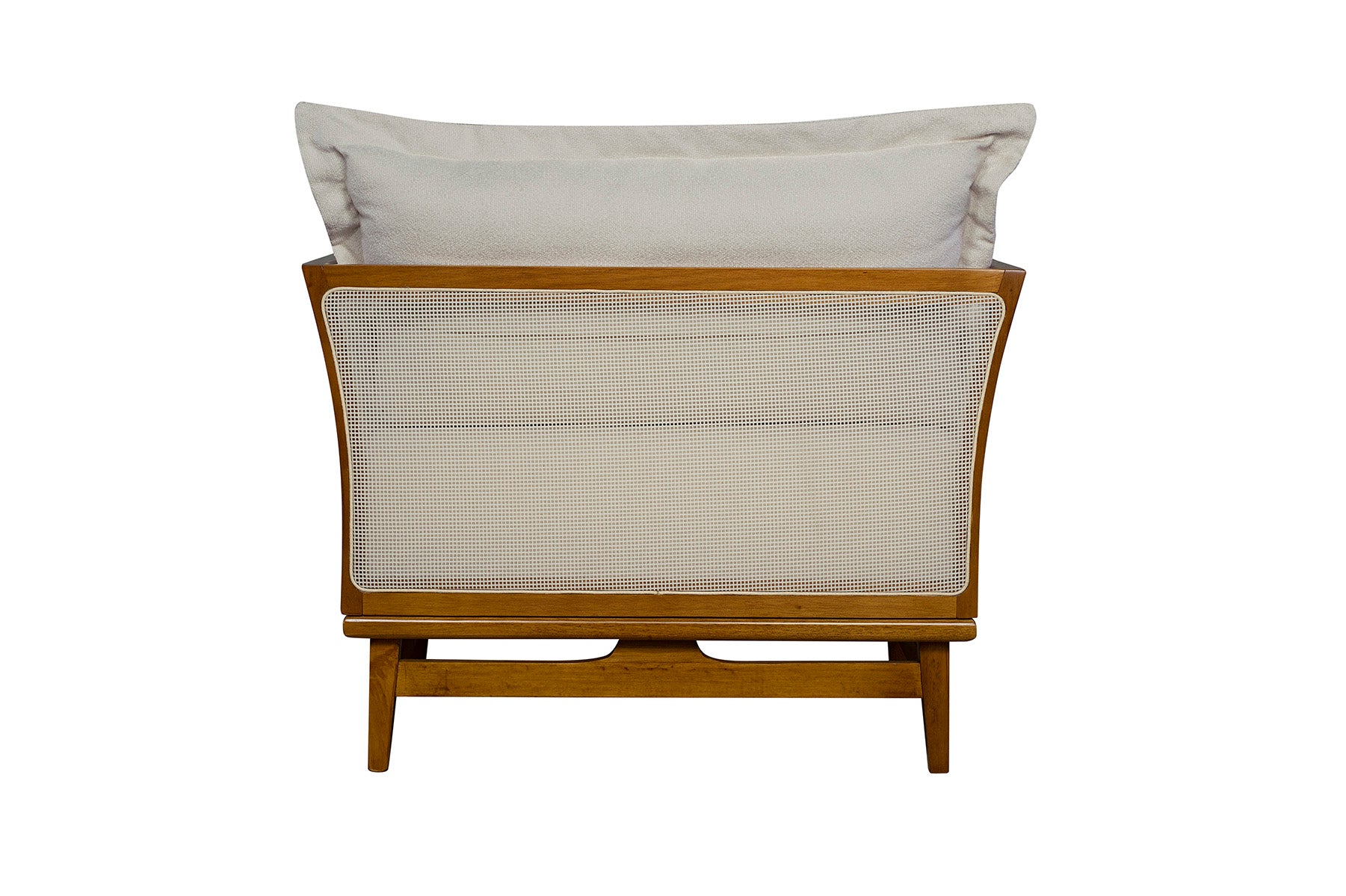 Poltrona Decorativa Pisa Bouclê Off White - Mobili Store