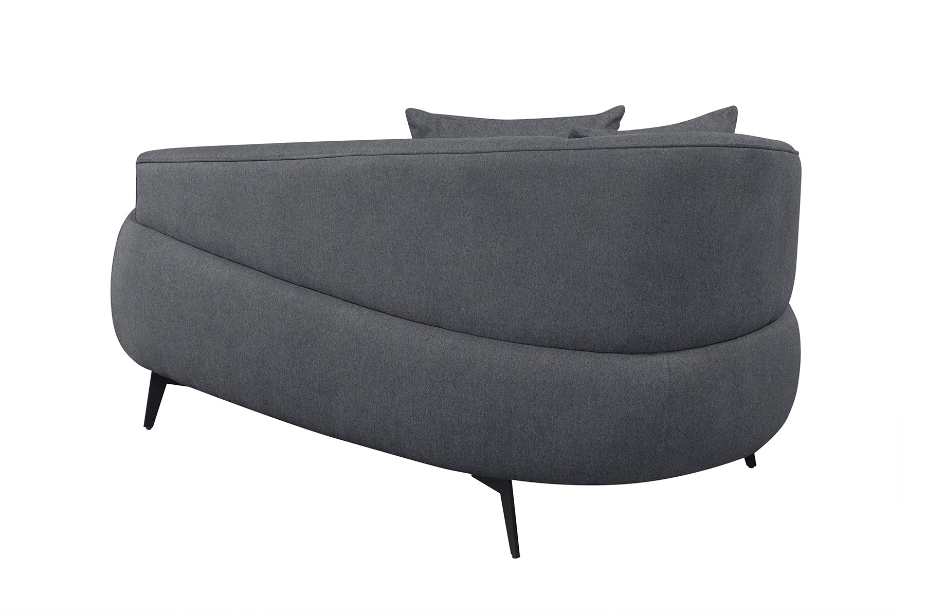 Sofá Chaise Feijão 190cm Linho Grafite - Mobili Store